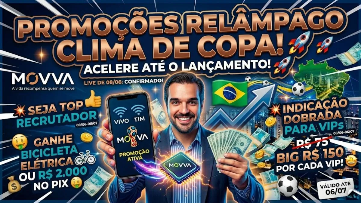 Promoção Relâmpago MOVVA: Concorra a Prêmios Incríveis!